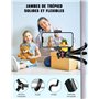 CIRYCASE Trepied Smartphone, Rotatif à 360° Flexible Mini Trépied Support pour Appareil Photo avec Télécommande Bluetooth, Perch