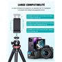 CIRYCASE Trepied Smartphone, Rotatif à 360° Flexible Mini Trépied Support pour Appareil Photo avec Télécommande Bluetooth, Perch