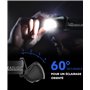 EOIWUY Lampe Frontale, [Lot de 2] Lampe LED Frontale Ultra Puissante Rechargeable avec 5 Modes, Lumière Blanche et Rouge & Étanc