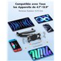EOIWUY Support Tablette Voiture, [Bras d'Extension Pliable] Rotation à 360° Support pour iPad Voiture, Porte Tablette Voiture En