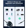 Rolgno Adaptateur Bluetooth 5,3 Voiture, [Brancher et Utiliser] Recepteur Bluetooth Jack 3,5mm, Kit Main Libre Voiture, Micropho