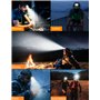 ISEYOU Lampe Frontale LED Ultra Puissante, Lampe Frontale Rechargeable avec Lumière Rouge & Capteur de Mouvement, 5 Modes d'Écla