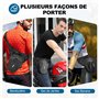 ISEYOU Sacoche de Jambe Moto, Sac de Jambe avec Poche Extensible, Multifontion Moto Drop Leg Bag avec Sangle de Jambe Amovible p