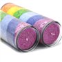 Bougie Chakra en verre multicolore comme accessoire