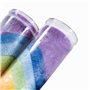 NIUQIGE Lot de 2 Bougies parfumées en verre Chakra,7 Chakra Rainbow Candle, Bougie Chakra en verre multicolore comme accessoire 