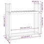 Toshilian Range Bûche Extérieur, Étagère à Bûche Porte Bûches de Cheminée Support de Bois de Chauffage Support pour bois de chau