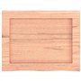 Comptoir de Salle de Bain, Plan de Vasque Plateau de Meuble Salle de Bain Marron 40x30x(2-4) cm Bois traité