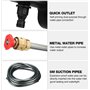 Alimenté par Pile Nettoyeur Haute Pression sur Batterie, 90Bar Pistolet à Eau Portable Pression sans Fil avec 5m Conduites d'eau