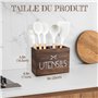 Porte Couverts pour Décor de Cuisine de Fer