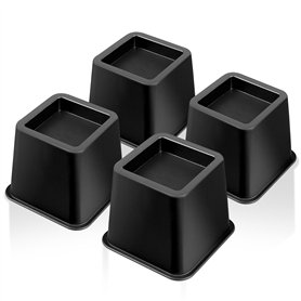 MixDora Lot de 4 rehausseurs de pieds en polypropylène pour lit