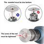 NA HSS Lames de Scie Outil Rotatif,6 PCS Mini Disque à Tronçonner en Métal Circulaire Disques de Lame de Scie Dremel Accessoires