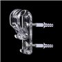 Rideau Crochet Stores Crochet,4 PCS Rideau Clip P Transparent avec Vis Crochet pour Cordon de Store en Plastique Dispositif de S