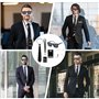 QOUBNIC 6 Pièces Agent Costume Accessoires, d'Accessoires Costume Agent Secret avec Lunettes Noires Écouteur Badge ID Cravatte P