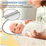 Lot de 6 Matelas à Langer Portables en Pur Coton imperméable, Alèses pour Bébé Douces et Étanches pour Table à Langer (30 x 60 c