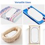 Lot de 6 Matelas à Langer Portables en Pur Coton imperméable, Alèses pour Bébé Douces et Étanches pour Table à Langer (30 x 60 c