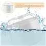 Cuiseur vapeur micro-ondes avec 2 récipients de cuisson : PRITOK 21,5 x 21,5 x 16 cm Cuiseur vapeur pour micro-ondes avec tamis,