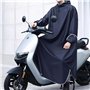 PRITOK Ponchos Pour Fauteuil Roulant: Poncho De Pluie Imperméable Bleu Marine, Manteau Léger en Tissu Ripstop Respirant Avec Ban