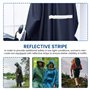 PRITOK Ponchos Pour Fauteuil Roulant: Poncho De Pluie Imperméable Bleu Marine, Manteau Léger en Tissu Ripstop Respirant Avec Ban