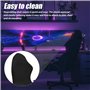 WIYETY Lot de 4 housses de chaise de gaming noires - Lavables - Avec accoudoirs, dossier de chaise et housse de siège - Avec 1 p