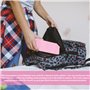 WIYETY Couverture de voyage avion - Coussin transformable 2 en 1 - Couverture d'avion portable avec fixation de valise - Pour bu