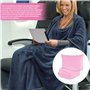WIYETY Couverture de voyage avion - Coussin transformable 2 en 1 - Couverture d'avion portable avec fixation de valise - Pour bu