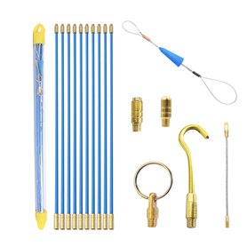 Tire fil Electriques 33cm x 10 Pièces: Jeu de Baguettes Fibre de Verre
