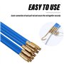 Tire fil Electriques 33cm x 10 Pièces: Jeu de Baguettes Fibre de Verre, Kit Rétractable D’installation pour Cable en Boîtier Pla