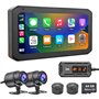 IXROAD Caméra embarquée pour moto avec CarPlay et Android Auto