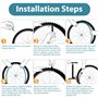 Pack de 2 Chambre à air 700 x 23-25C pour Vélo de Route FV48mm Valve Presta, Chambre à air Compatible avec Les Pneus de Vélo 700