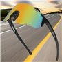 SAIJIAN 2 Pièces Lunettes de Soleil Homme et Femme Lunettes de Soleil Sport Lunettes Cyclisme Anti-UV Lunettes de Protection D'e
