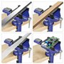 Étau de Table, 80mm étau d'établi, petit étau à pince pour établi, étau rotatif à 360 ° avec base et axe, étau pour le travail d