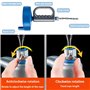 Furet Déboucheur Canalisation 10m Deboucheur Extensible Spirale de Nettoyage de Tuyaux avec Gants, Deboucheur WC, pour Salle Bai