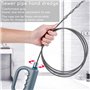 Furet Déboucheur Canalisation 10m Deboucheur Extensible Spirale de Nettoyage de Tuyaux avec Gants, Deboucheur WC, pour Salle Bai