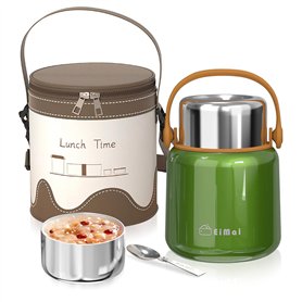 Euakee Boîte Alimentaire Isotherme 860ml