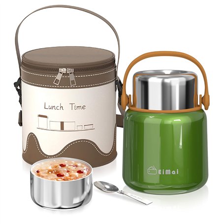 Euakee Boîte Alimentaire Isotherme 860ml