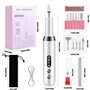 Weinsamkeit Ponceuse pour Ongles Professionnelle, 12 en 1 Lime a Ongle Electrique Sans Fil, 20000 tr/min, Vitesse et Direction R