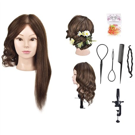 Tête de mannequin de 45 cm environ