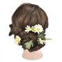 Tête de mannequin de 45 cm environ, cheveux 100% naturels avec fixation type serre-joint