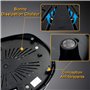 Appareil Raclette 8 Personnes Plancha Electrique Grill Thermostat Réglable avec 2 Spatules et 8 Poêlons Machine a Raclette Plaqu