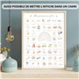 Affiche "Mes Premières Fois" à tamponner - Cadeau de naissance personnalisé bébé fille garcon - boite souvenir parents jeune mam