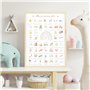 Affiche "Mes Premières Fois" à tamponner - Cadeau de naissance personnalisé bébé fille garcon - boite souvenir parents jeune mam