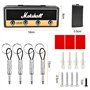 Noir Boîte à Clés avec 4 Prises de Guitare