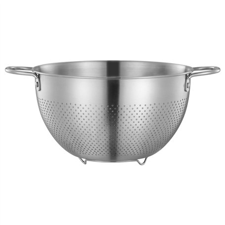 Passoire Inox Passoire Cuisine avec Poignées et Base Passoire pour Spaghetti/Nouilles/Riz/Fruits/Légumes