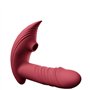 Vibromasseur jouet sexuel féminin gode réaliste vibrateur de succion rouge 10 modes de vibration vibrateur portable télécommande