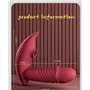 Vibromasseur jouet sexuel féminin gode réaliste vibrateur de succion rouge 10 modes de vibration vibrateur portable télécommande