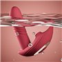 Vibromasseur jouet sexuel féminin gode réaliste vibrateur de succion rouge 10 modes de vibration vibrateur portable télécommande