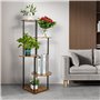 5 Niveaux Support Plantes Interieur Multiple Étagère à Fleurs Support de Pots Fleurs P