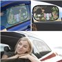 FERRGIA 2 Pièces Pare-Soleil Voiture Bébé,Protection UV Sombre & Facile à Installer,Design Mignon pour Enfants,Pare-Soleil Auto 