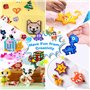 NLMWTI Set de Perles à Repasser 11000 Pièces avec Boîte de Rangement, Noel Loisirs Créatifs Kit 5mm avec Plaque Perle Papier à R