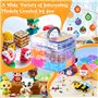 NLMWTI Set de Perles à Repasser 11000 Pièces avec Boîte de Rangement, Noel Loisirs Créatifs Kit 5mm avec Plaque Perle Papier à R